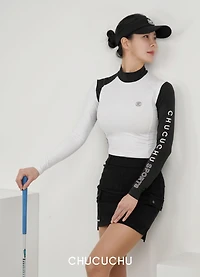 Women's Long Sleeve Mock Neck Top