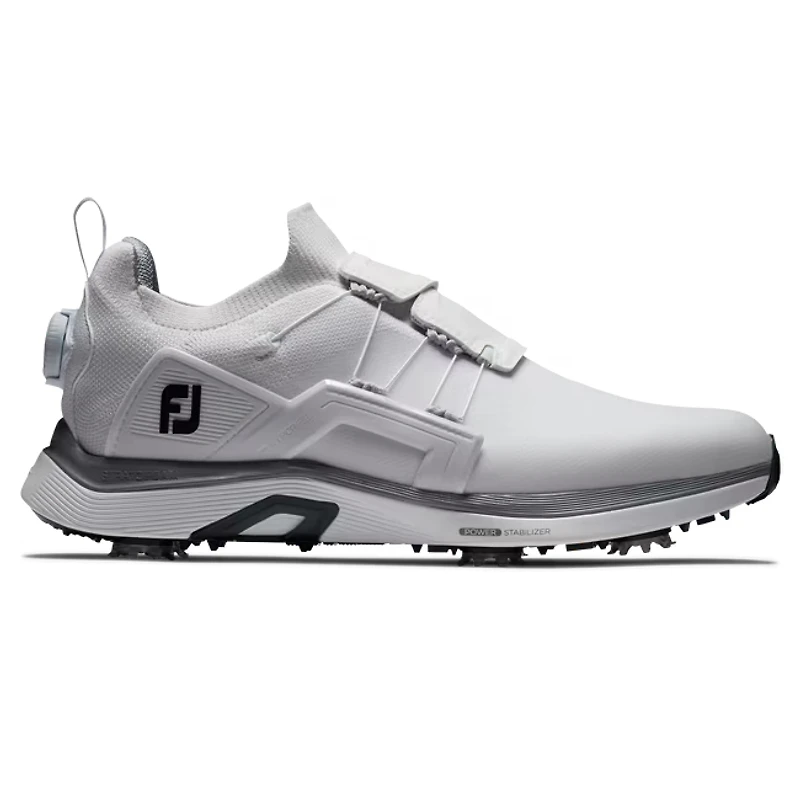 Men's HyperFlex BOA Spiked Golf Shoe - White/Grey
