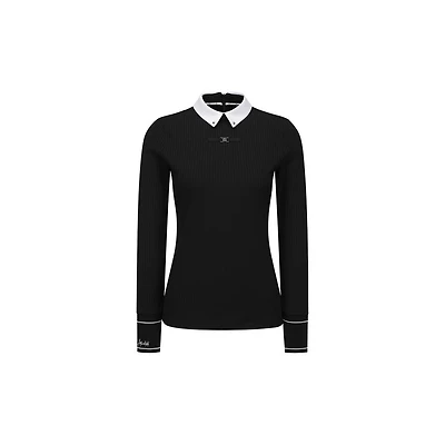 Women's Contrast Collar Pullover