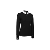 Women's Contrast Collar Pullover