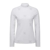 Women's AOP Logo High Neck Pullover