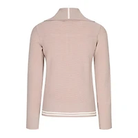 Women's Wide Collar Knit 1/2 Zip Pullover
