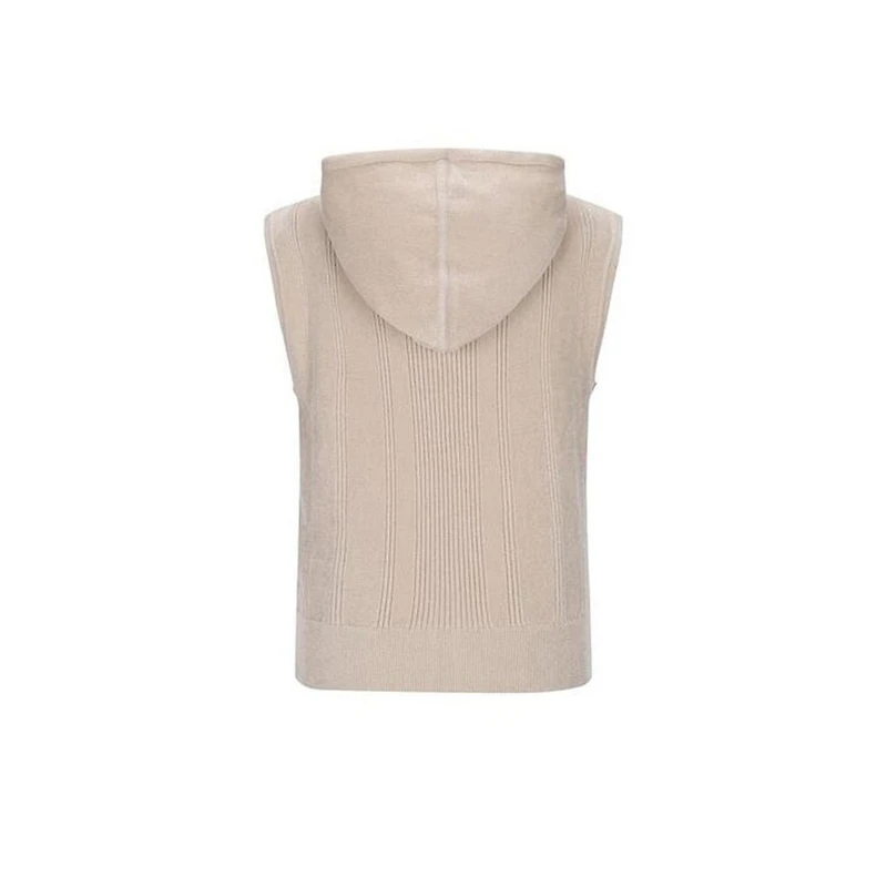 Women's Full Zip Knit Hooded Vest