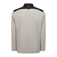 Men's Contrast Collar Long Sleeve Polo