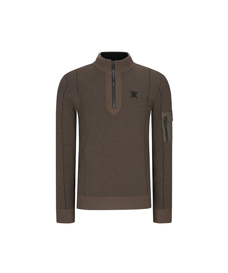 Men's 1/2 Zip Knit Pullover Sweater