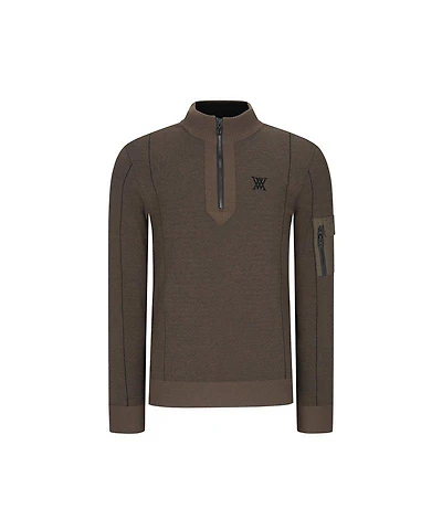 Men's 1/2 Zip Knit Pullover Sweater