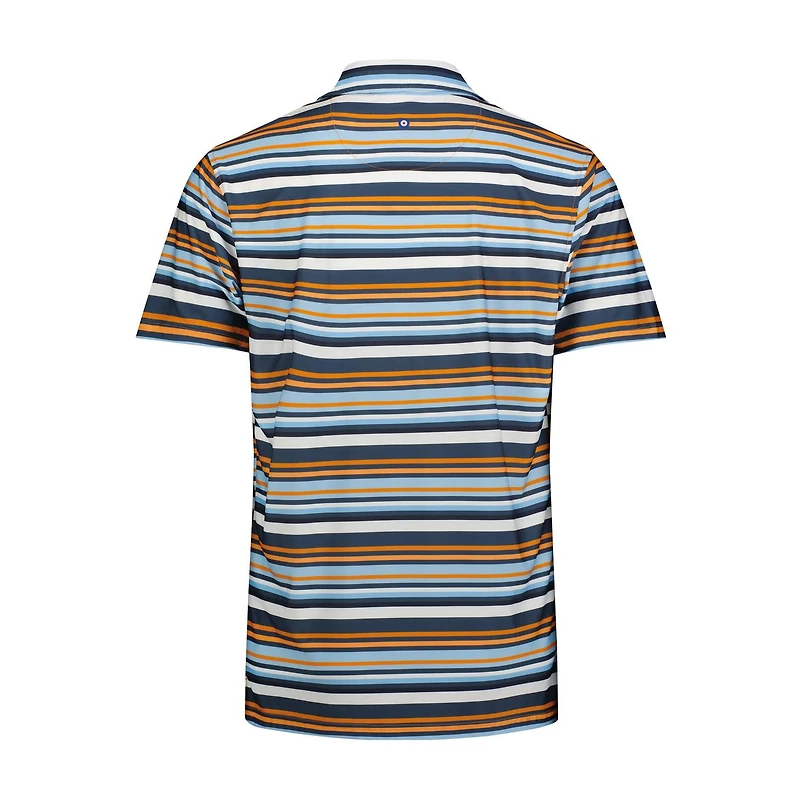 Men's Multi Stripe Short Sleeve Polo