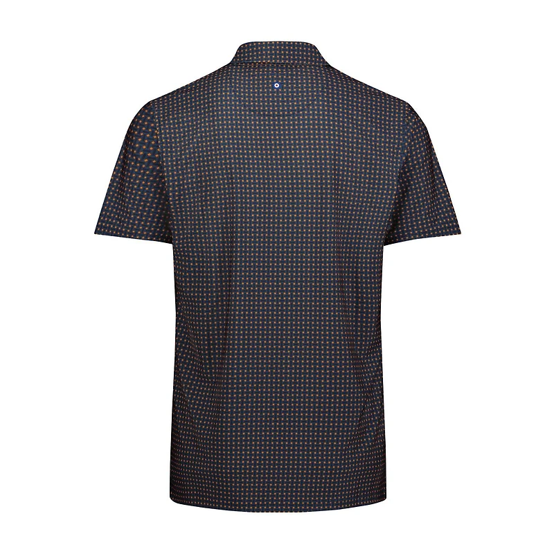 Men's Split Spot Geo Short Sleeve Polo