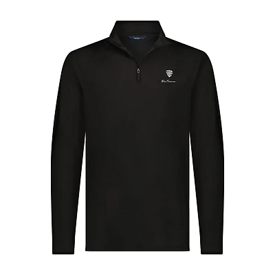 Men's Solid Pique 1/4 Zip Pullover