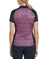 Women's Birdie Geo Print Short Sleeve Polo
