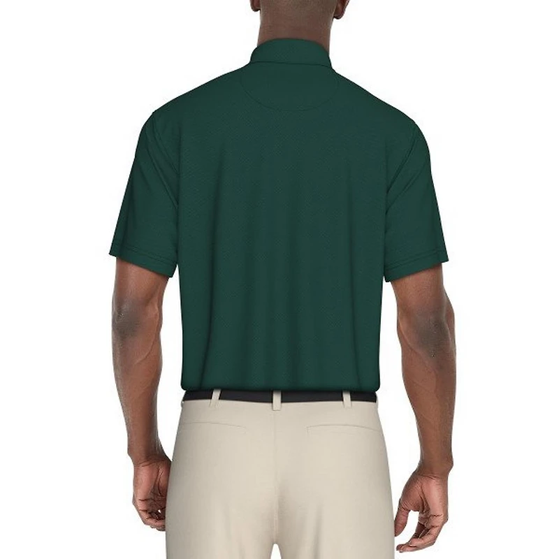 Men's Herringbone Jacquard Short Sleeve Polo