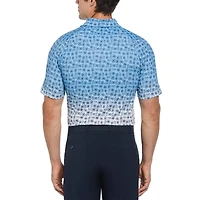 Men's Retro Tech Ombre Short Sleeve Polo