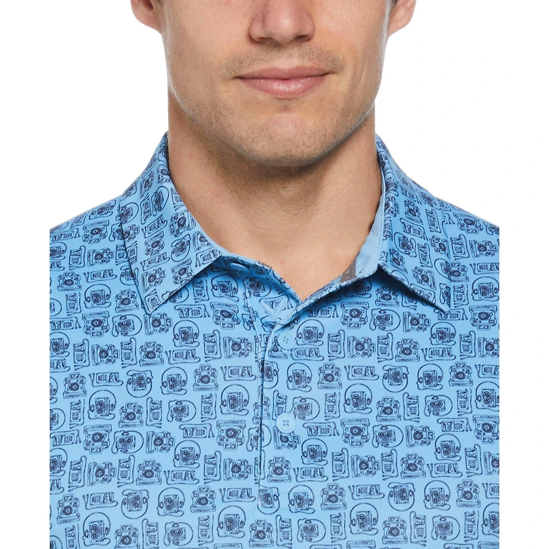 Men's Retro Tech Ombre Short Sleeve Polo