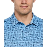 Men's Retro Tech Ombre Short Sleeve Polo