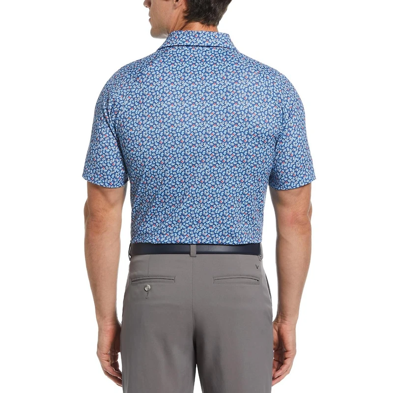 Men's Polaroid Confetti Short Sleeve Polo