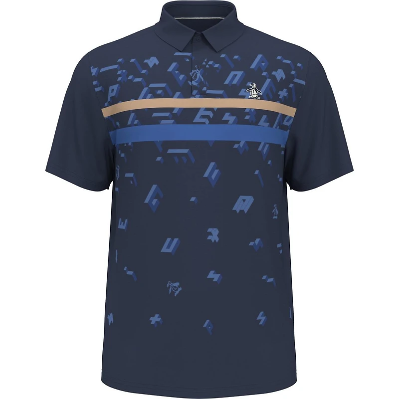 Men's Got Game ENG Stripe Short Sleeve Polo