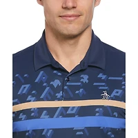 Men's Got Game ENG Stripe Short Sleeve Polo