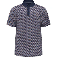 Men's Pete's Outline Heather Print Short Sleeve Polo