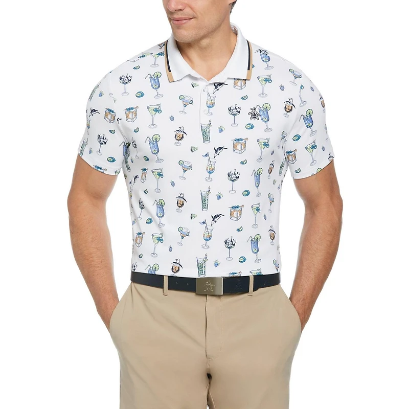 Men's 19th Hole Conversational Short Sleeve Polo