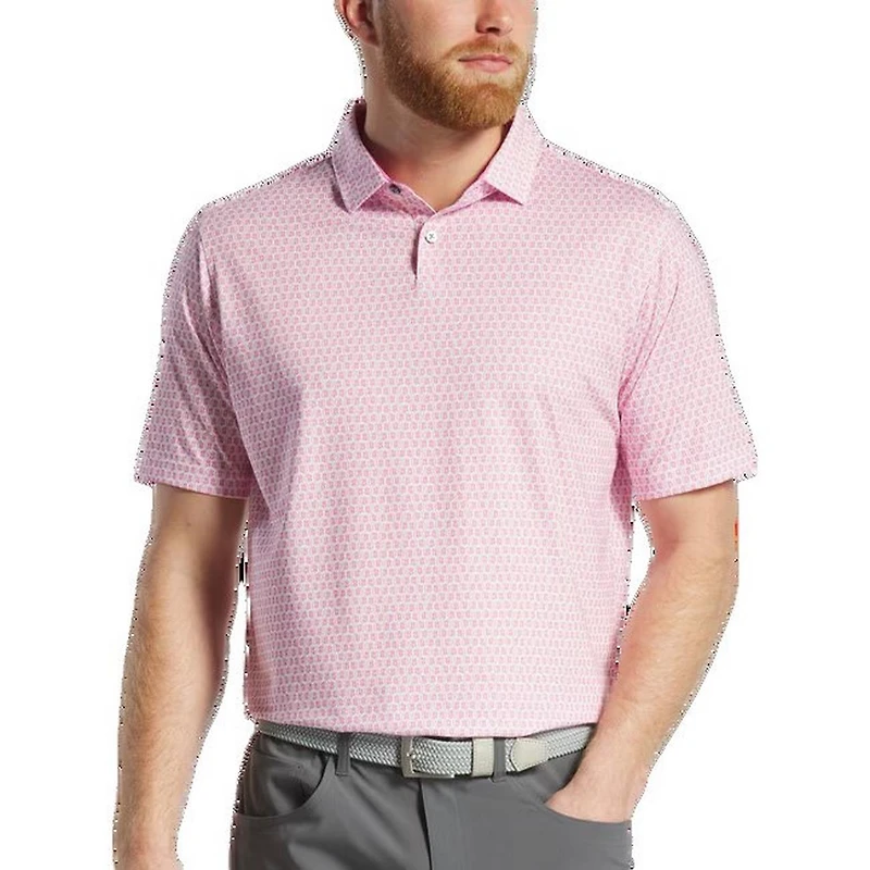 Men's Salamander Print Lisle Short Sleeve Polo