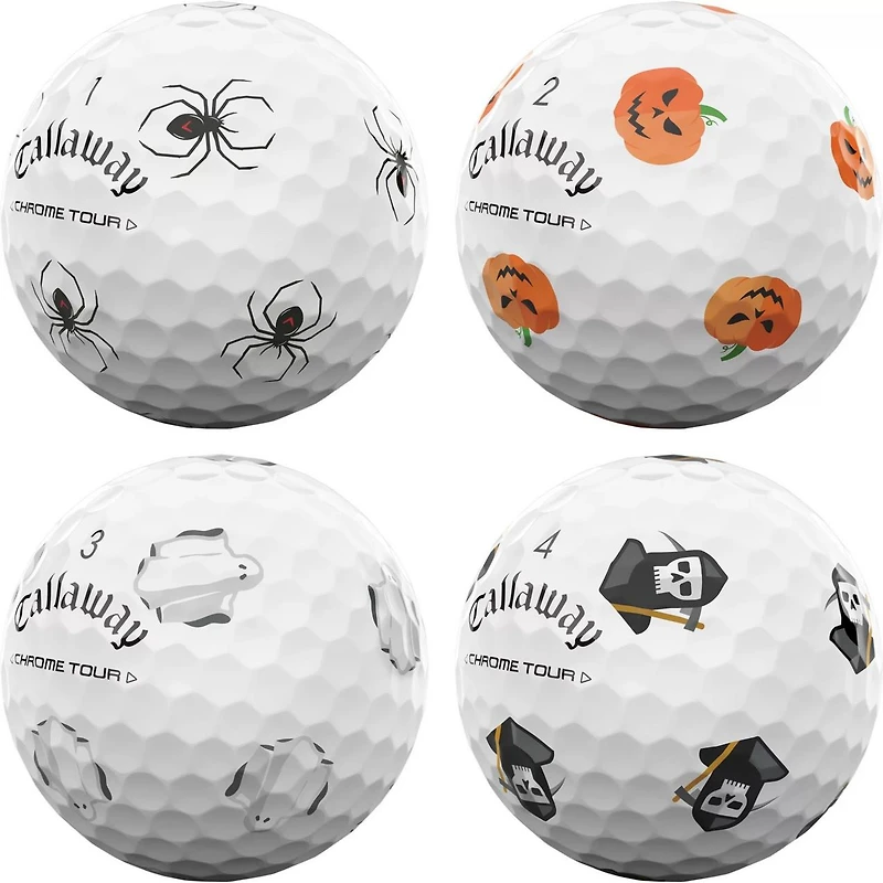 Limited Edition - Chrome Tour Golf Balls - Halloween