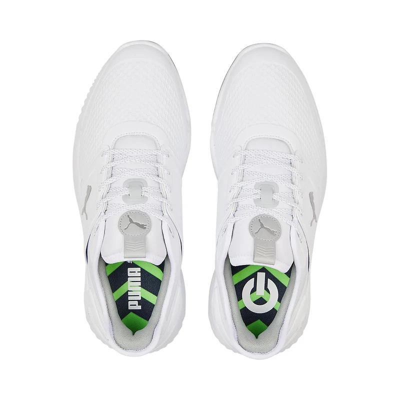 Men's Ignite Elevate Spikeless Golf Shoe - White/Silver (Wide)