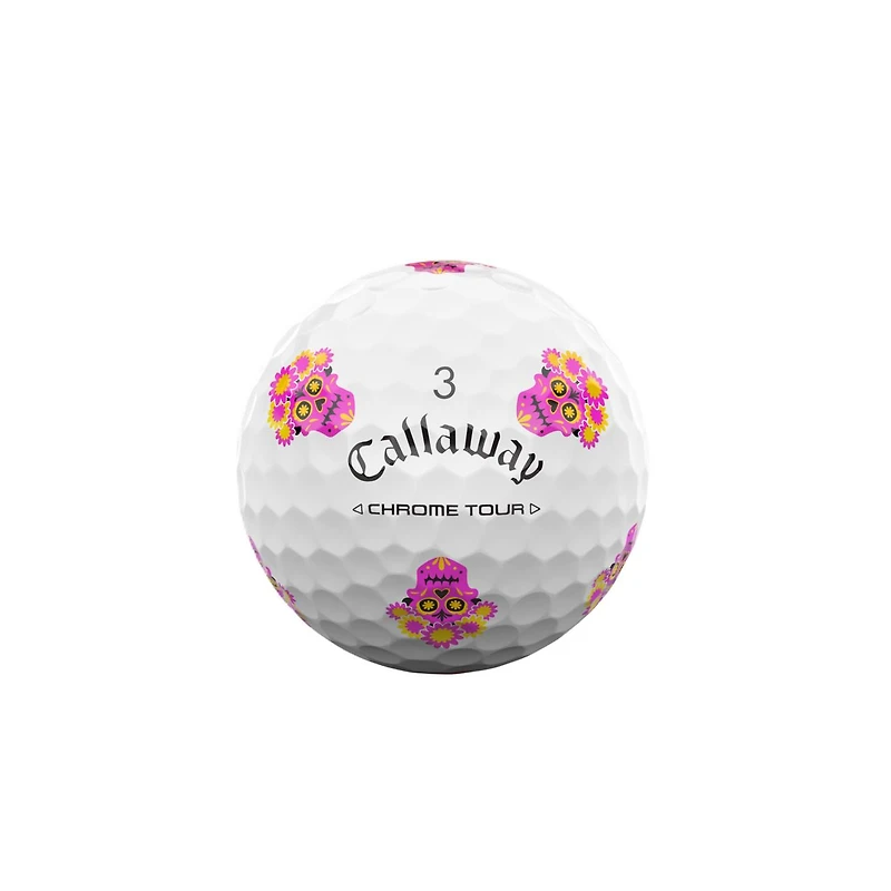 Limited Edition - Chrome Tour Golf Balls - Dia Muertos