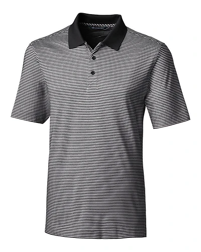 Men's Forge Tonal Stripe Stretch Short Sleeve Polo