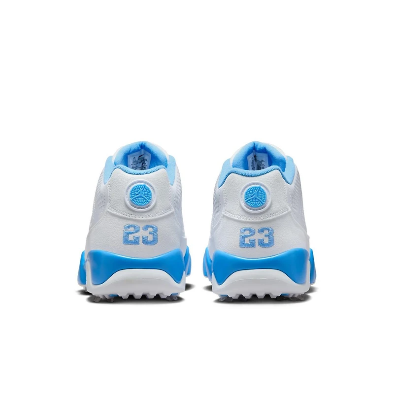 Air Jordan 9 G Spiked Golf Shoe - White/Blue