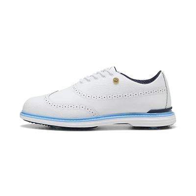 Men's Royale Wingtip Spikeless Golf Shoe - White/Blue
