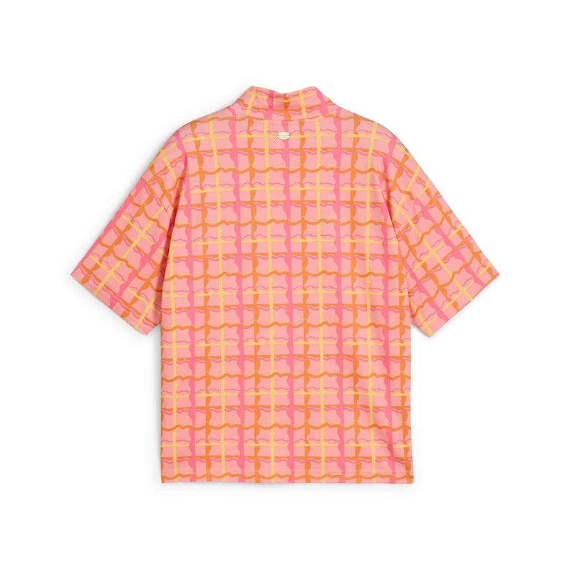 Women's Puma X Dani Dazey Cloudspun Mock Neck Short Sleeve Top