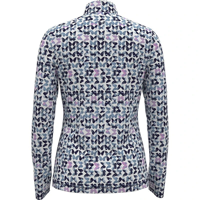 Women's Butterfly Zip Sun Protection Long Sleeve Top