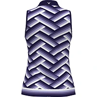 Women's Gradient Stripe Sleeveless Polo