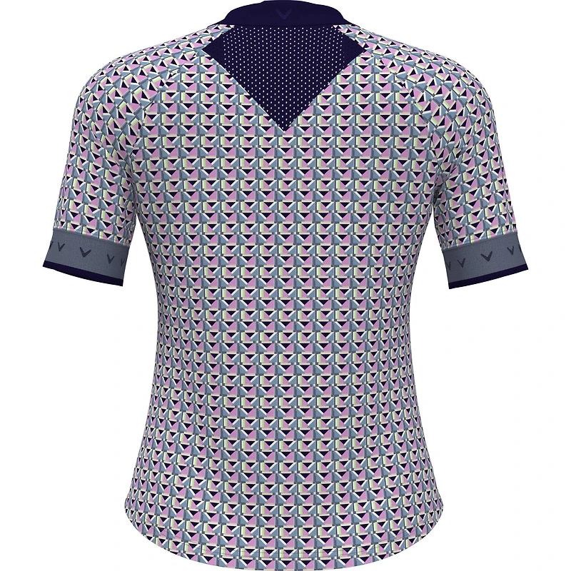 Women's Chev Geo 1/2 Sleeve Polo