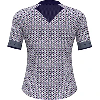 Women's Chev Geo 1/2 Sleeve Polo
