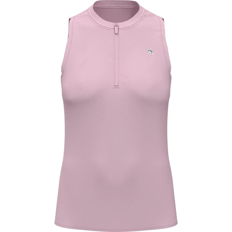 Women's Metallic Mock Sleeveless Top