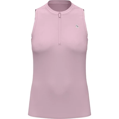 Women's Metallic Mock Sleeveless Top
