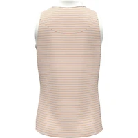 Women's Ribbed Fine Line Stripe Sleeveless Polo