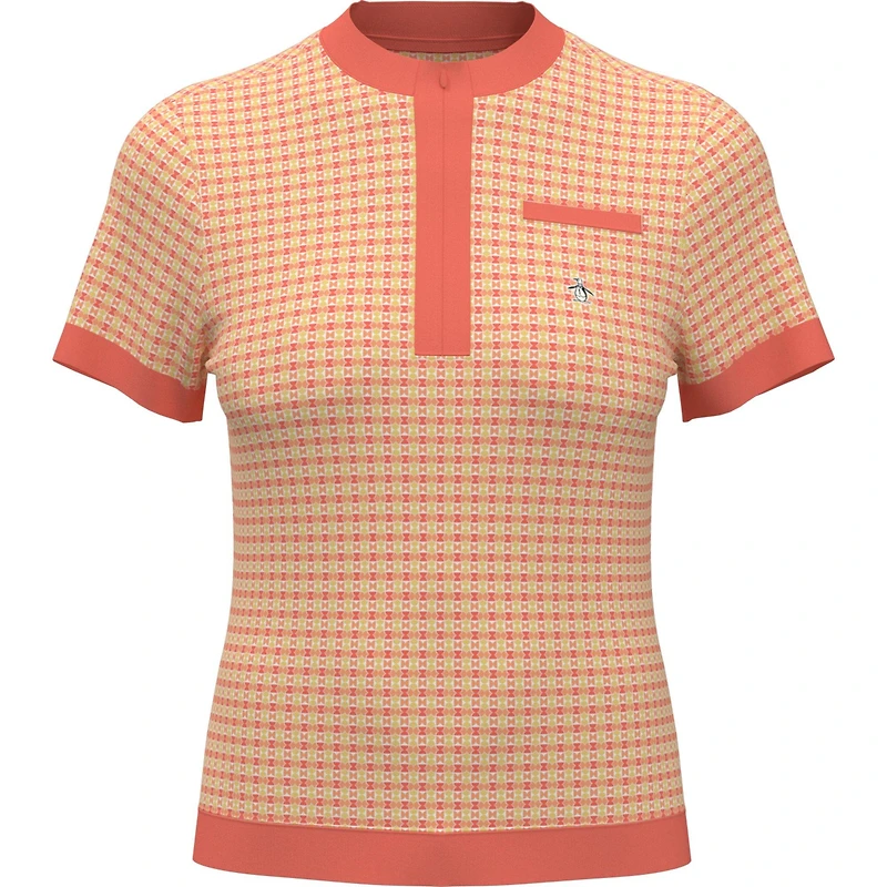 Women's Pete's Bowtie Print Short Sleeve Top