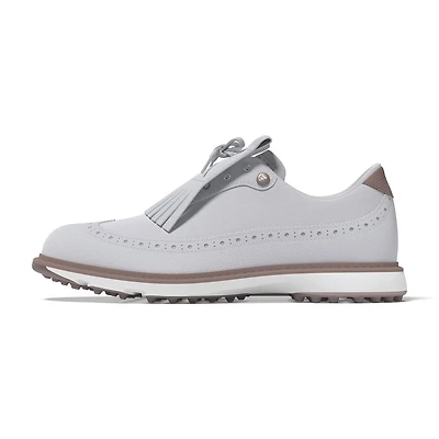 Women's MC Zoysia Spikeless Golf Shoe - Grey/Coral
