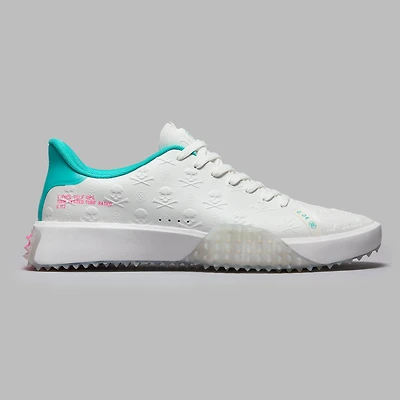 Men's G.112 Embossed P.U. Leather Spikeless Golf Shoe - White/Multi