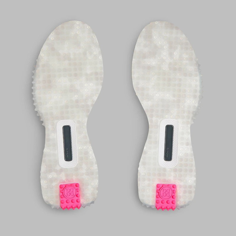 Men's G.112 Embossed P.U. Leather Spikeless Golf Shoe - White/Multi