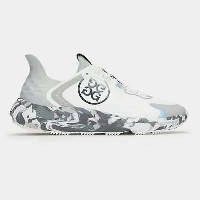 Men's MG4X2 T.P.U. Camo Sole Spikeless Golf Shoe - White/Grey