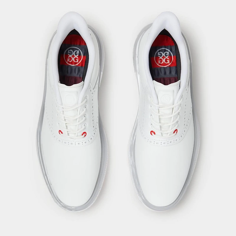Men's Gallivan2r G/LOCK T.P.U. Saddle Spiked Golf Shoe - White/Grey