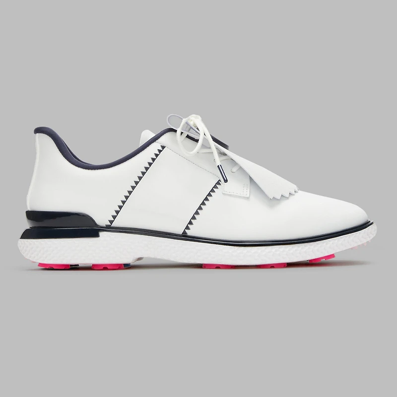 Women's Gallivan2r T.P.U. Side Stripe Kiltie Spikeless Golf Shoe - White/Navy