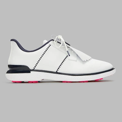 Women's Gallivan2r T.P.U. Side Stripe Kiltie Spikeless Golf Shoe - White/Navy