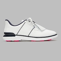 Women's Gallivan2r T.P.U. Side Stripe Kiltie Spikeless Golf Shoe - White/Navy