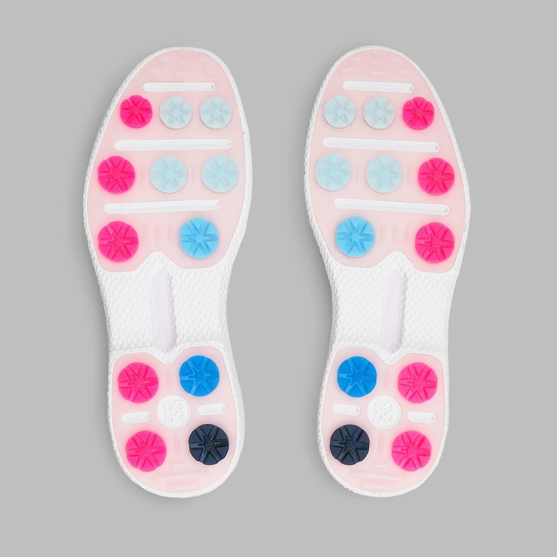 Women's Gallivan2r T.P.U. Side Stripe Kiltie Spikeless Golf Shoe - White/Navy