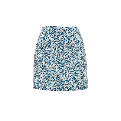 Women's Techno Printed 18 Inch Skort