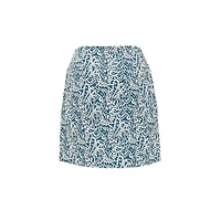 Women's Techno Printed 18 Inch Skort